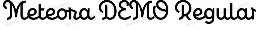 Meteora DEMO Regular字体转换